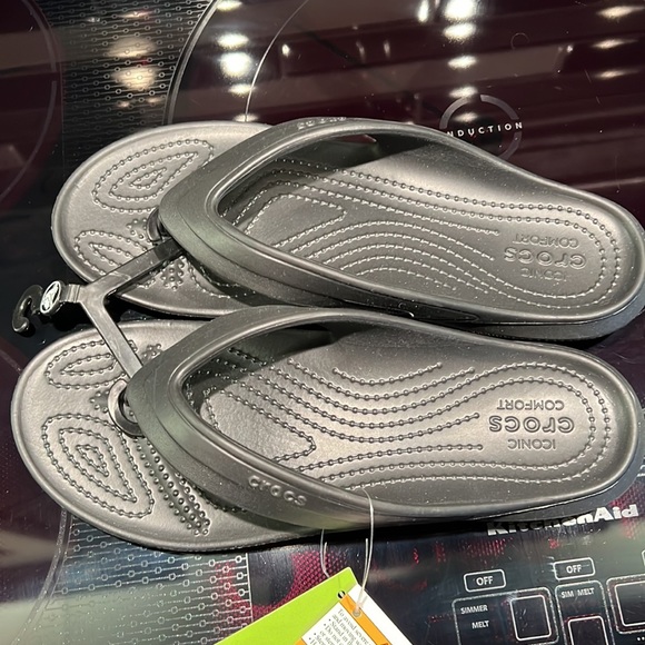 Crocs Classic Relaxed Fit Flip Flop 🩴 size 7 NEW - Picture 7 of 8